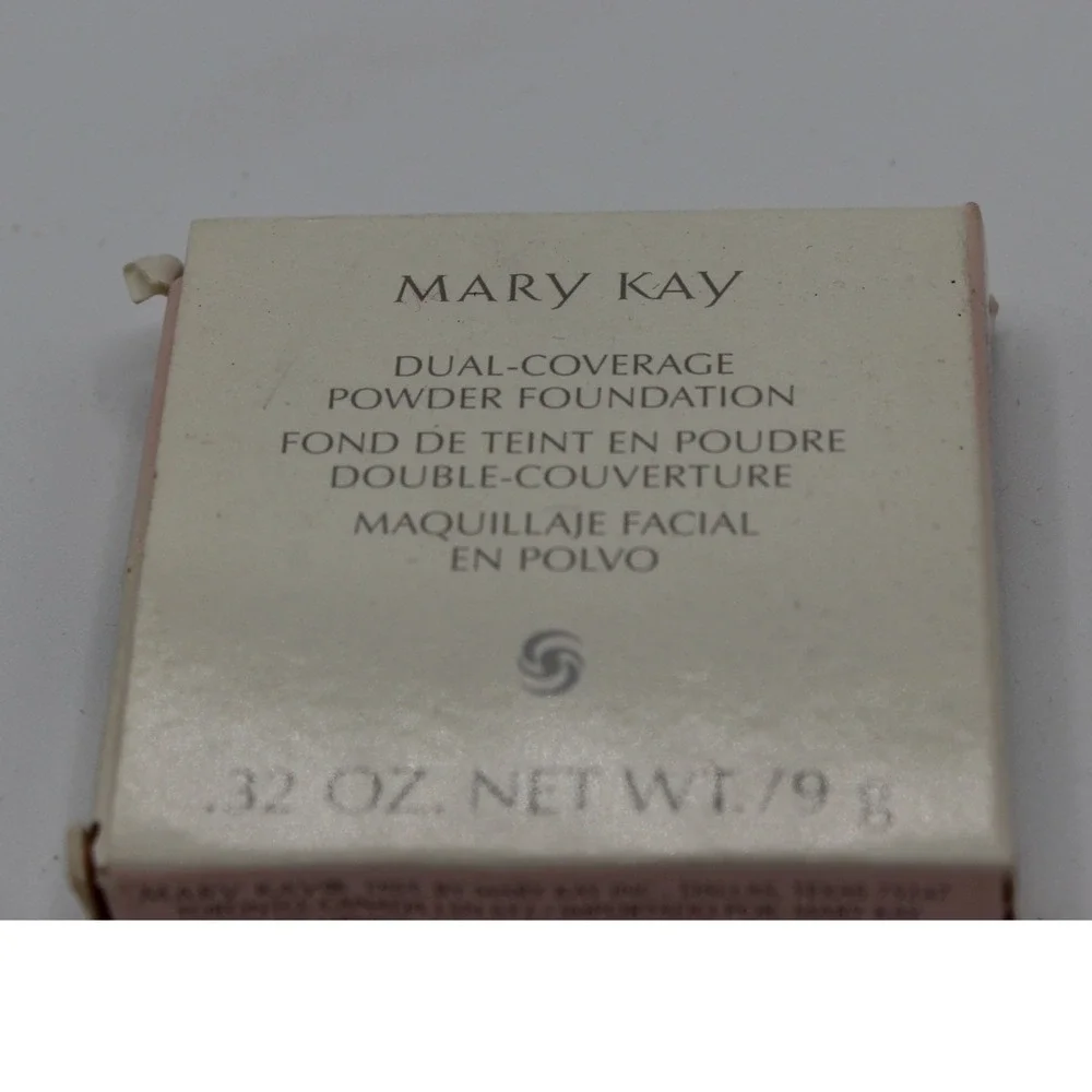 Mary‎ Kay Dual-Coverage Powder Foundation Ivory 100 Matte Finish 0.32oz New Box